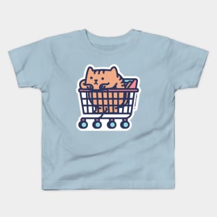 Grocery Cat Kids T-Shirt